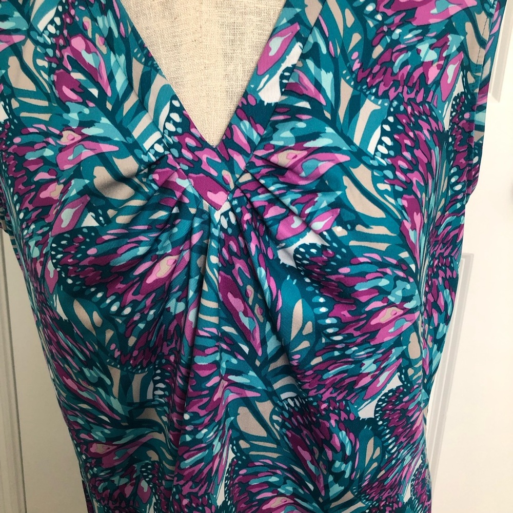 Pebble Beach Multi-Color Sleeveless Performance Top - Picture 4 of 7